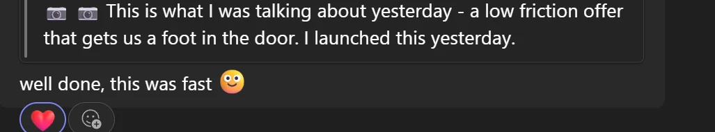 Original screenshot: Well done, this was fast.