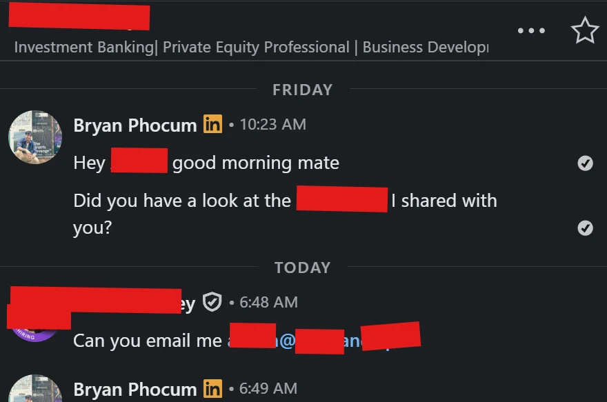 Original screenshot: Can you email me at [redacted]?